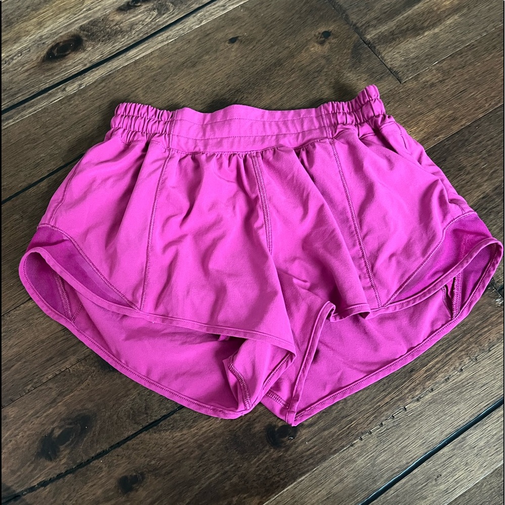 RIPENED RASPBERRY LULULEMON SHORTS